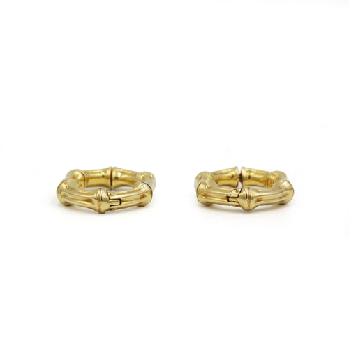 Boutons de manchette Boutons De Manchettes Or jaune Bambou - Tiffany&Co 58 Facettes 250439R