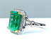 Bague 51 Bague émeraude 5,32 carats et diamants 58 Facettes AB303
