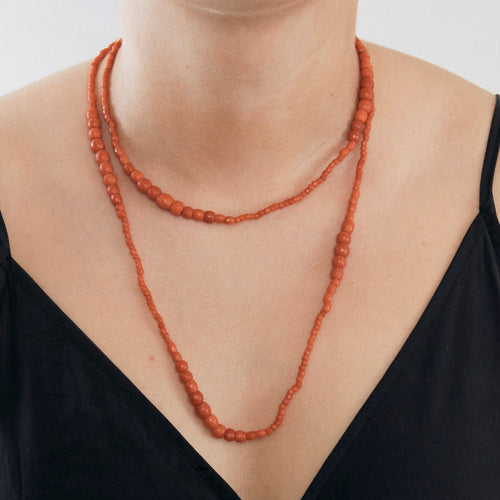 Collier Collier sautoir Corail 58 Facettes