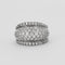 Bague 54 Bague pavage diamant or gris 58 Facettes 1