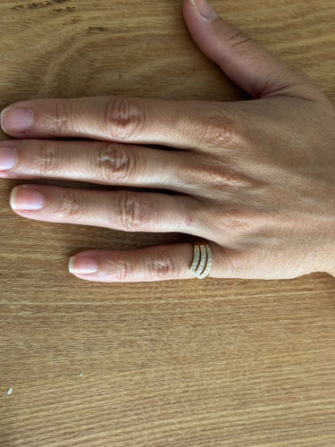 Bague 51 Bague or jaune diamants 58 Facettes