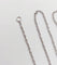 Collier Chaine vintage or blanc 18k mailles forçat 42,5 cm 2,49 gr 58 Facettes A06121