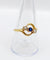 Bague 60 Bague antique pierre bleue et perles en or 18k 58 Facettes A06502