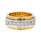 Bague 54 Bague Or jaune, Or blanc Diamant 58 Facettes 4148030RV