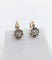 Boucles d'oreilles Dormeuses anciennes en or 18k et diamants taille rose (circa 1890) 58 Facettes A06468