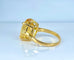 Bague 46.5 Bague en or jaune 18 carats et citrine 58 Facettes AB492