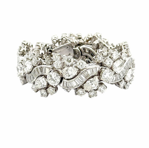 Bracelet Bracelet haute joaillerie en platine , or et diamants 58 Facettes