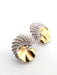 Boucles d'oreilles Boucles d'oreilles en or jaune et blanc avec diamants 58 Facettes