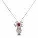 Pendentif Pendentif Bouquet Platine Rubis 58 Facettes 2328939CN