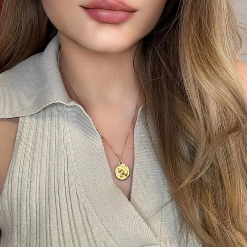 Pendentif Médaille Taureau or jaune 58 Facettes 2-PEB2-GS35893