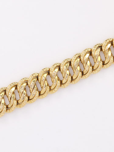 Bracelet Bracelet maille américaine or jaune 1,2 cm 58 Facettes 1190.2