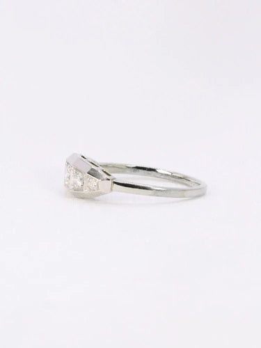 Bague Bague Art Deco diamants taille ancienne 58 Facettes J356