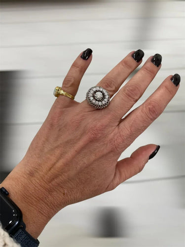 Bague 50 Bague Bombe en Diamant Vintage 58 Facettes