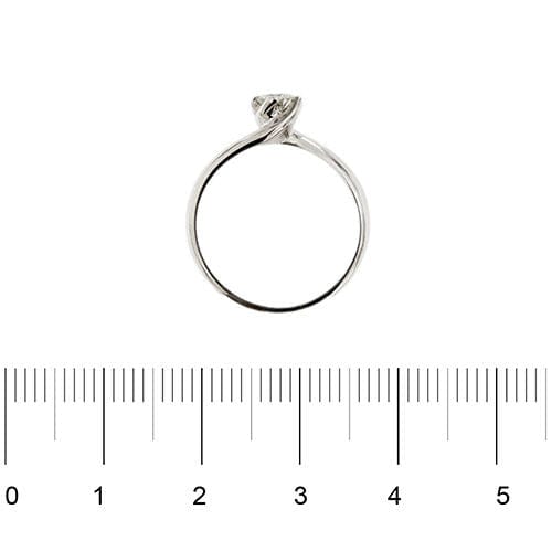 Bague 56 Bague solitaire avec diamant de 0,35 ct 58 Facettes 27243