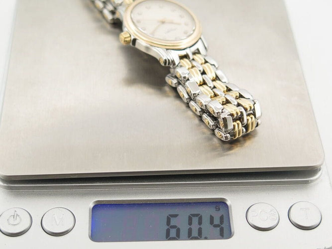 Montre montre CHAUMET paris 1780 quartz 27 mm diamants or & acier palladie 58 Facettes 260928