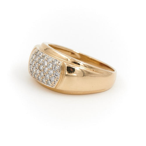 Bague 63 Bague Jonc Or jaune  Diamant 58 Facettes 1649195CN