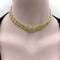 Collier Chaîne à maillons texturés en or 18 carats 58 Facettes