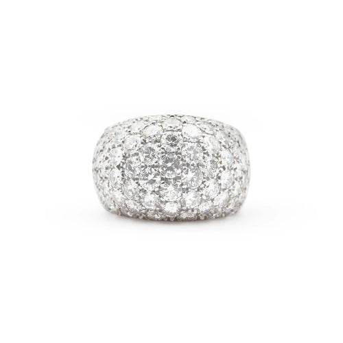 Bague Bague en or blanc avec diamants de 2,80 carats 58 Facettes