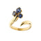 Bague 54 Bague Or jaune Saphirs 58 Facettes 34048