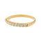 Bague 57.5 Bague Demi alliance Or jaune Diamant 58 Facettes 3618023CN