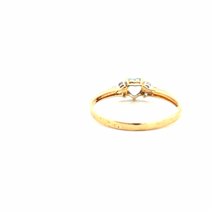 Bague 60 Solitaire Or Jaune Aigue-Marine 58 Facettes 84-GS34883-2