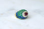 Bague 53 David Webb - Bague Boule Azurmalachite, Rubis, et Diamants en Or Jaune 58 Facettes