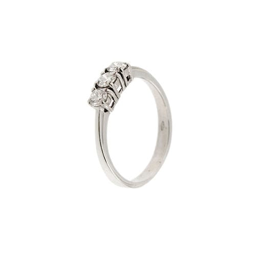 Bague 52 Bague trilogie avec diamants de 0,36 ct 58 Facettes 27536