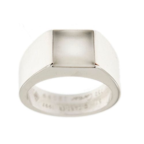 Bague 51 CARTIER - Bague "Tank" avec pierre de lune 58 Facettes 36051