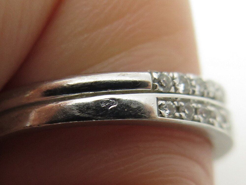 anillo CHAUMET josephine diptyque en oro blanco y diamantes