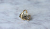 Bague 52.5 Bague Ancienne Saphir et Diamants sur Or Jaune et Argent 58 Facettes