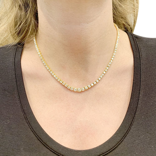 Collier Collier rivière or jaune, diamants. 58 Facettes 33669