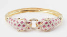 Bracelet Bracelet Panthère en or jaune, rubis et diamants 58 Facettes 32838