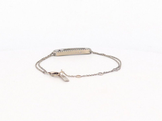 Bracelet bracelet MESSIKA move classique pave double chaine 14-18 or noir 58 Facettes 261037