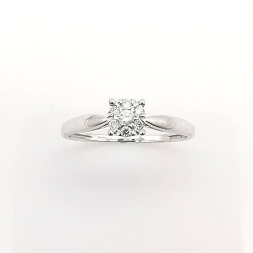 Bague 56 Bague en Or blanc et Diamants 58 Facettes