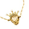 Collier Collier avec couronne, quartz citrine et perles 58 Facettes 38120