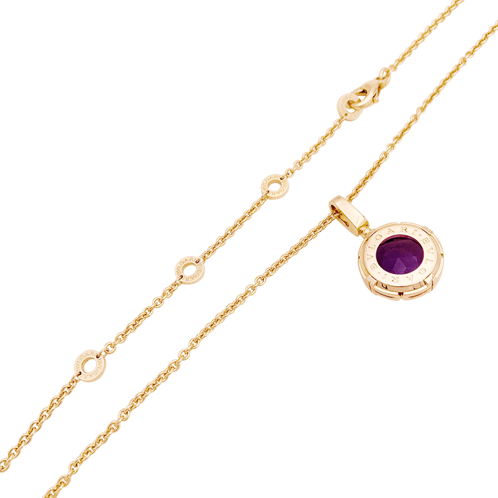 Halskette Bulgari, "Parentesi Cocktail", Roségold, Amethyst, Diamanten.