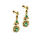 Boucles d'oreilles Boucles d'oreilles en or jaune avec émeraudes et diamants 58 Facettes 37119
