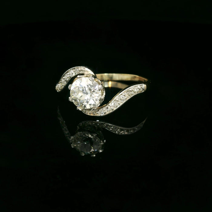 Bague Bague tourbillon diamant ancienne 58 Facettes