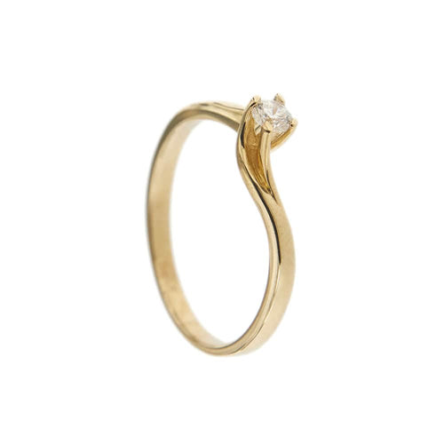 Bague Bague solitaire contrariée avec diamant 58 Facettes 35102