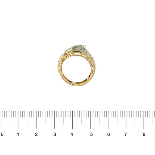 Ring mit Diamant-Faszie