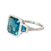 Bague 52 Bague en or 18 ct avec diamants, topaze et émeraude 58 Facettes Q212B