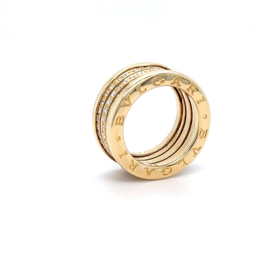 Bague 52 BULGARI - BAGUE B.ZERO 1 OR JAUNE ET DIAMANTS 58 Facettes Ref bul bag