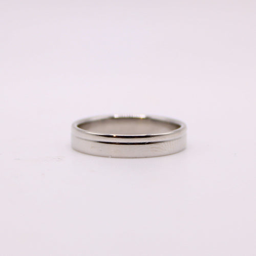 Bague 57 Alliance platine 58 Facettes