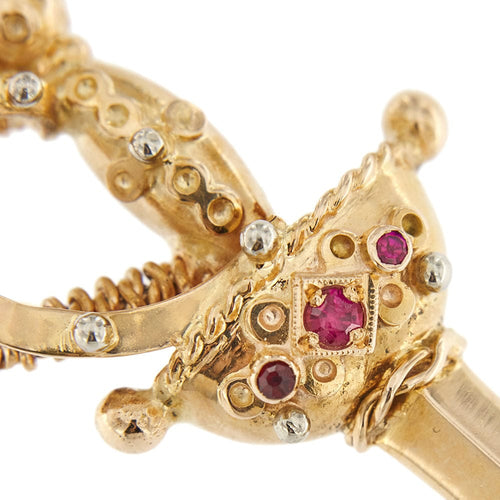 Broche Broche épée vintage 58 Facettes 34307