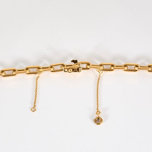 Collier Chaine or jaune maille jaseron 58 Facettes ENG104382