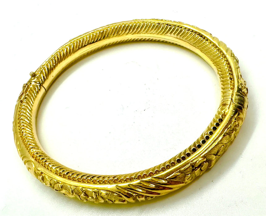 Bracelet Bracciale d’epoca in oro realizzato a canna vuota, primi del '900 58 Facettes