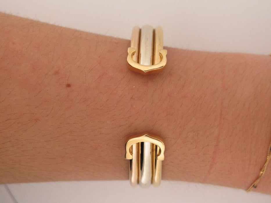 Bracelet vintage bracelet CARTIER double c 3 ors triple 58 Facettes 262047