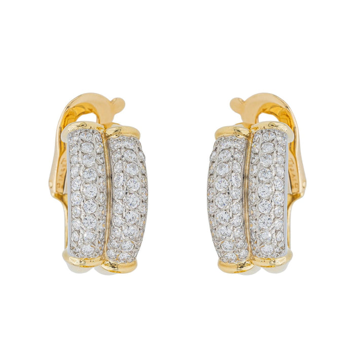 Boucles d'oreilles Piaget Boucles d'oreilles Créoles Or jaune Diamant 58 Facettes 3263782CN