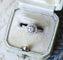 Bague 49.5 Bague Marguerite Art Deco Diamants sur Platine 58 Facettes