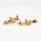 Boucles d'oreilles Boucles d'oreilles longues fleurs vintage années 60 Or jaune 58 Facettes G13438